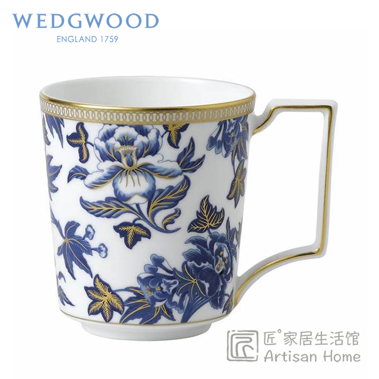 现货WEDGWOOD芙蓉骨瓷马克杯咖啡杯茶水杯欧式家用茶杯玮致活进口