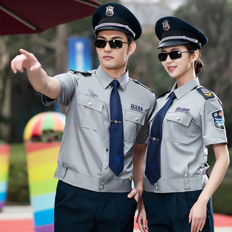 2011新式保安制服衬衣长袖工作服春秋套装男女保安服夏季短袖衬衫