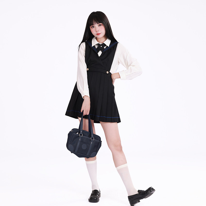 高桥十一 原创《暮川高》海军领短款护奶裙2022年春季新款jk制服