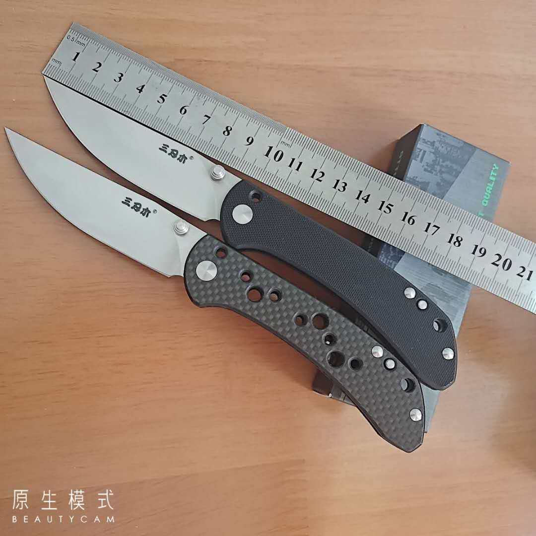 新款三刃木9165户外随身高硬度折叠刀野外迷你小刀防身刀具折刀