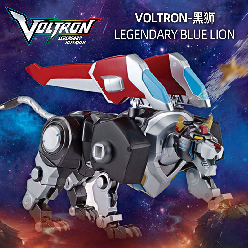 voltron百兽王战神金刚变形声光大黑狮男孩儿童人偶模型玩具