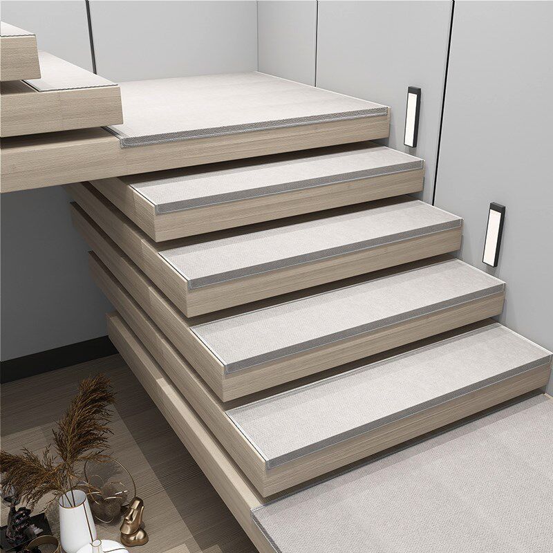 楼梯地毯阶梯式踏步垫可擦洗室内轻奢地垫家用客厅pvc高端防滑