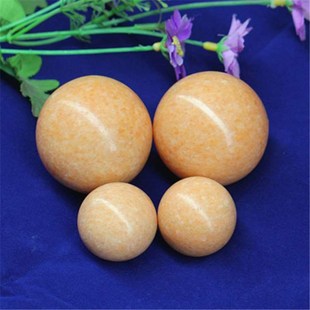 办公室老年晚霞红钢球盘球实心水晶5 m健身球预防痴呆小球保健球