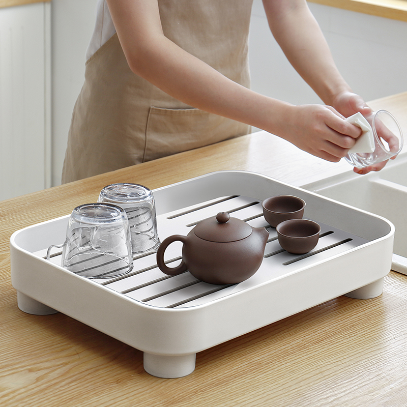 茶盘托盘家用2024新款客厅家用小型茶台茶具功夫干泡沥水单独茶杯