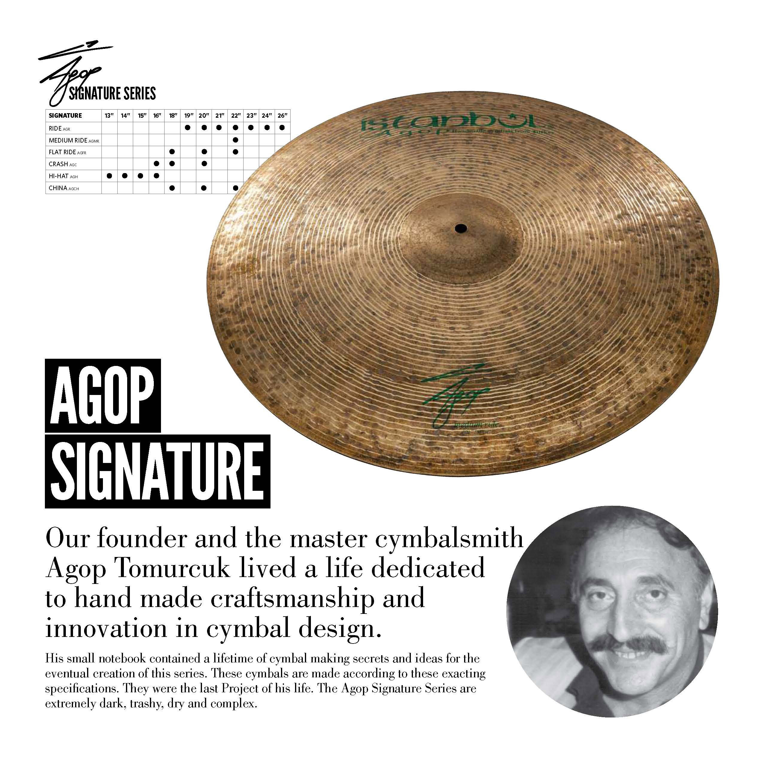 吊镲istanbulagop签名款agfr18手工制作土耳其原产绿字2022寸