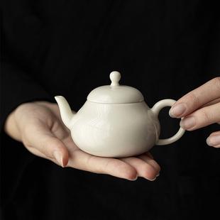 清欢丨原矿青灰釉纯手工小茶壶 中式小品壶一人用陶瓷泡茶壶单壶