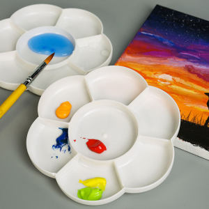 水彩颜料盒调色盘便携式图片