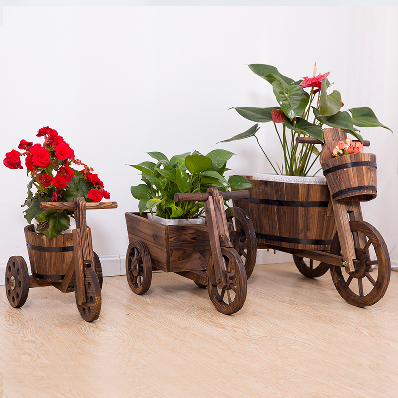 Anticorrosive solid wood Floats outdoors Garden courtyard Potted plant balcony woodiness Flower trellis solid wood wheel Flower pot Plantersin the Residential furniture , Shelf , Flower/Spend a few category - from Buy2taobao.com to provide professional Taobao agent buy service