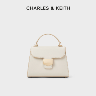 CHARLES&KEITH24夏新款CK2-50782359简约通勤手提凯莉包斜挎包女