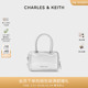 CHARLES&KEITH24春夏新款CK2-30782297手提复古饼干包小方包