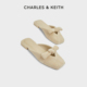 CHARLES&KEITH24春夏新款CK1-70920141蝴蝶结包头平底拖鞋女外穿