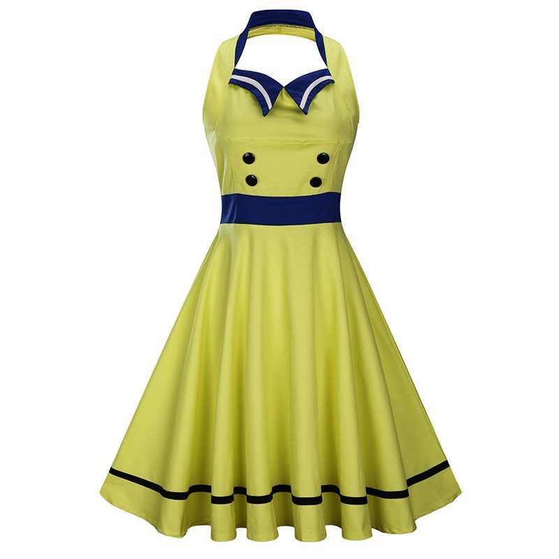 Women's dress bump retro sleeveless halter back hot style|msdalam kategori Butik wanita / wanita, wanita saiz besar - dari Buy2taobao.com untuk memberikan perkhidmatan ejen Taobao profesional membeli