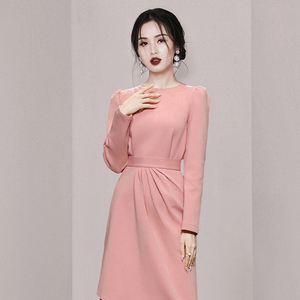 2022 spring new fashion temperament elegant atmosphere gentle style professional bottomed commuter dress