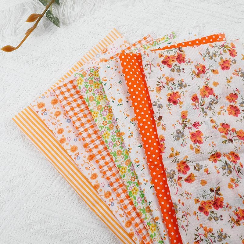 手工布片拼布diy田园小花碎花棉布面料棉麻布组布块印花布头布料