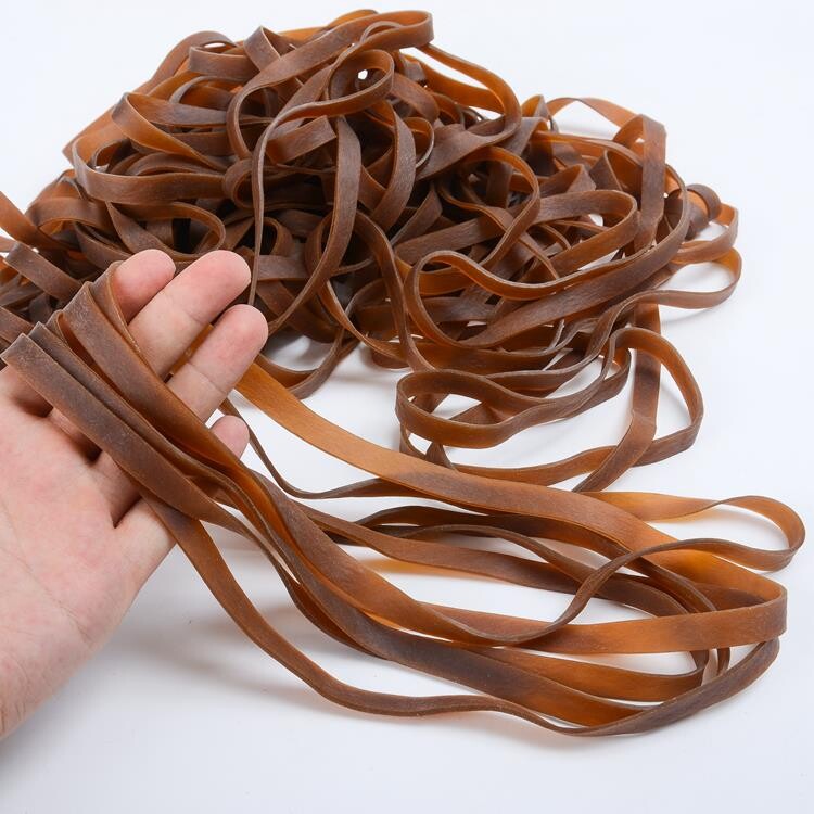橡皮筋弹力带工业用弹工扁皮筋高弹力耐用型大号加粗捆绑圈