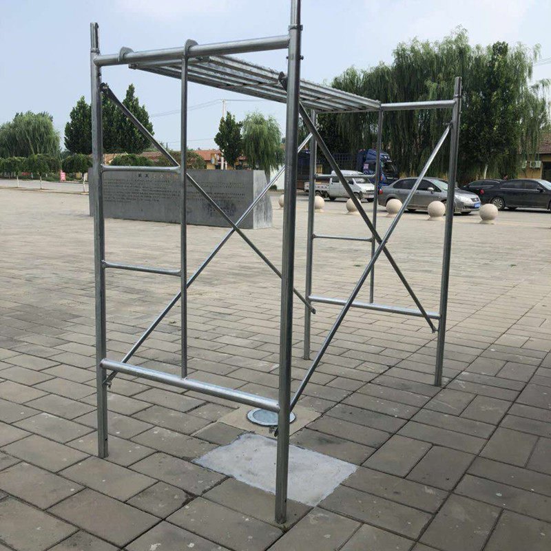 移动脚手架厂家直销建筑工地活动架子 加厚管壁2.5门式梯式脚手架