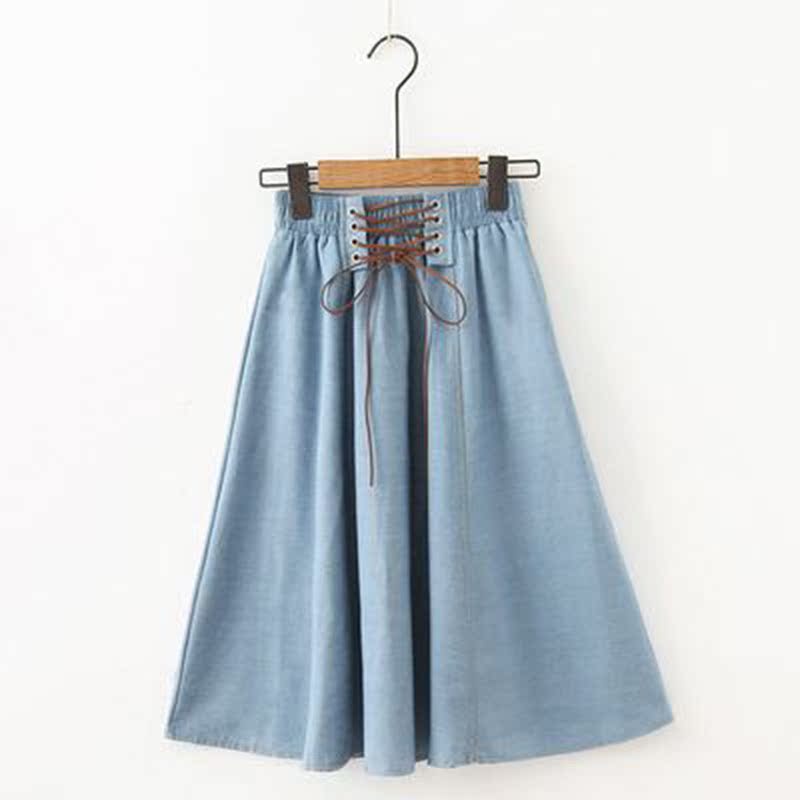 Summer Jeans Skirt Women Elastic Bandage High Waist Skirts在类目 女装/女士精品, 半身裙中 - 来自Buy2taobao.com提供专业的淘宝代购服务