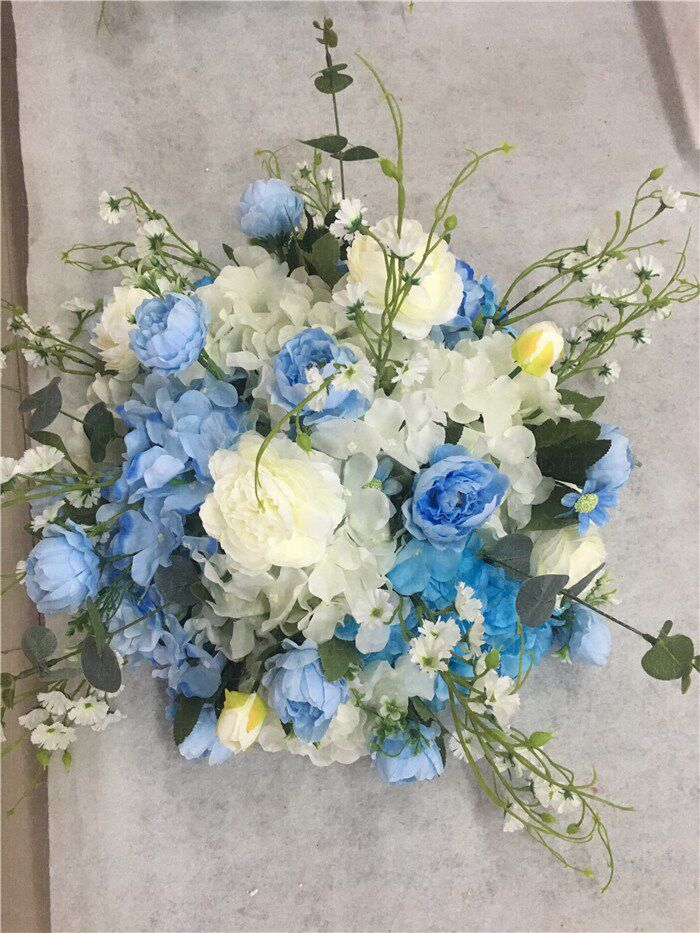 花柱 新款落地欧式摄影花球花盆罗马柱婚庆道具迎宾路引仿真大号摆件