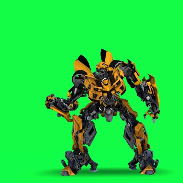 会员专享_绿屏抠像大黄蜂变形金刚绿幕特效音粉丝抖团会员版剪辑爱