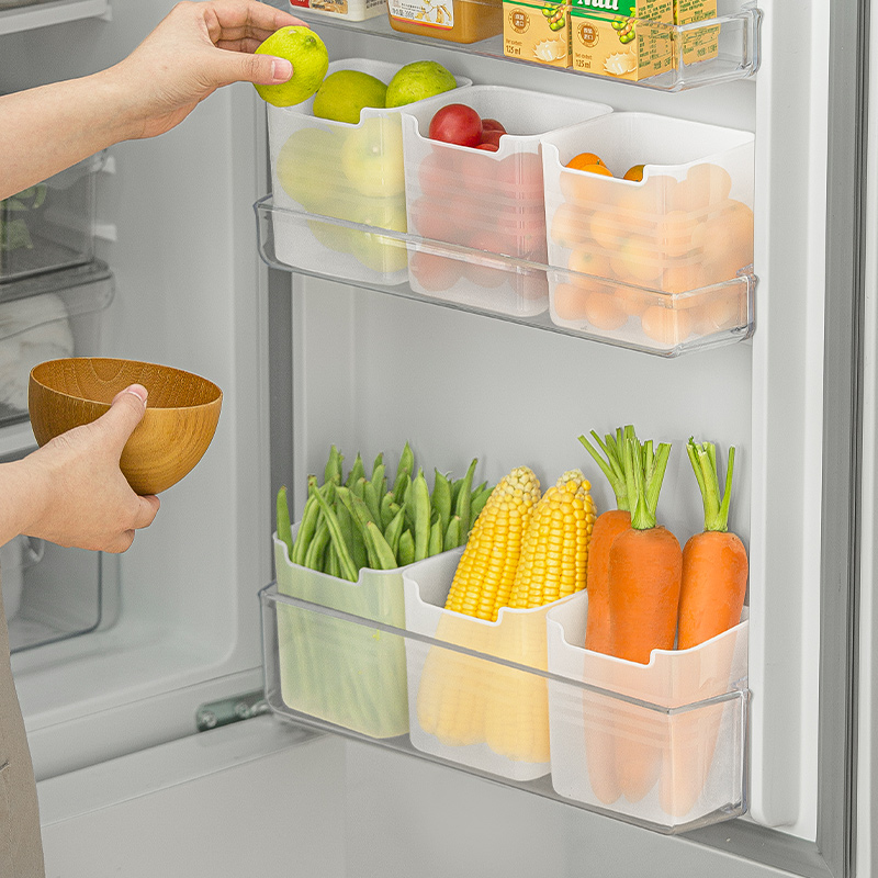 冰箱用侧门收纳盒鸡蛋厨房分装整理神器蔬菜分类内侧侧面储物盒子