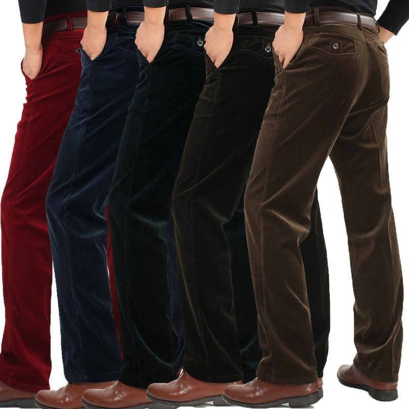 spring and autumn man Elastic Corduroy Middle-aged and elderly people Corduroy eldest son Add fertilizer enlarge leisure timein the Men's clothing, Casual pants category - from Buy2taobao.com to provide professional Taobao agent buy service