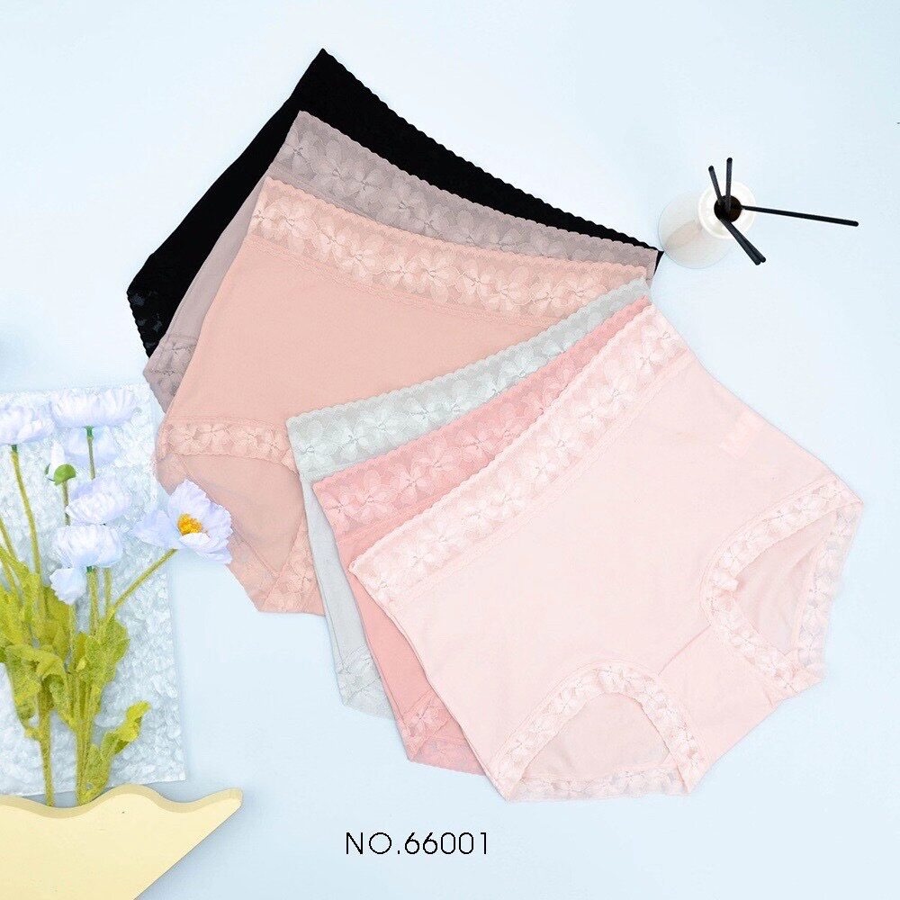 秘语内裤女超薄抗菌鱼丝蛋白大版型61511升级版高腰平角内裤66001