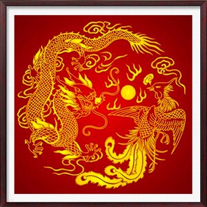 5d钻石画双龙戏珠diy十字绣满钻中国龙家异型贴钻居装饰画