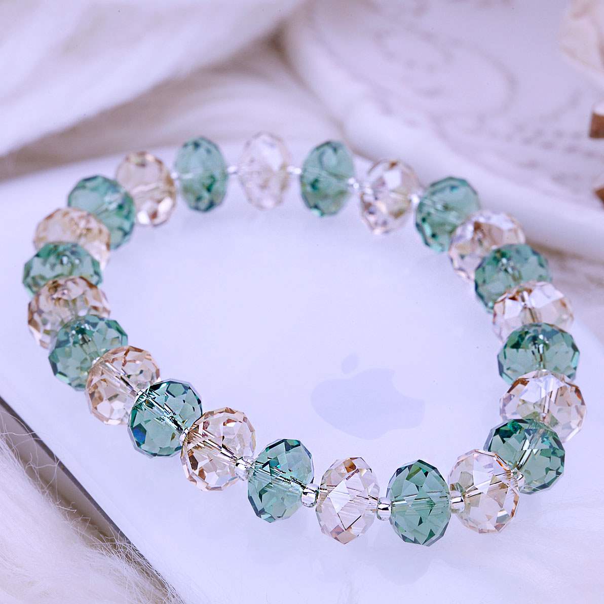 鸿澜奥地利水晶手链手饰时尚彩色手串串珠转运珠子手链