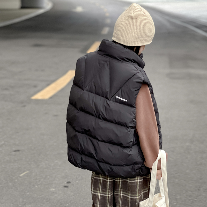 韩国童装羽绒马甲立领儿童保暖背心外