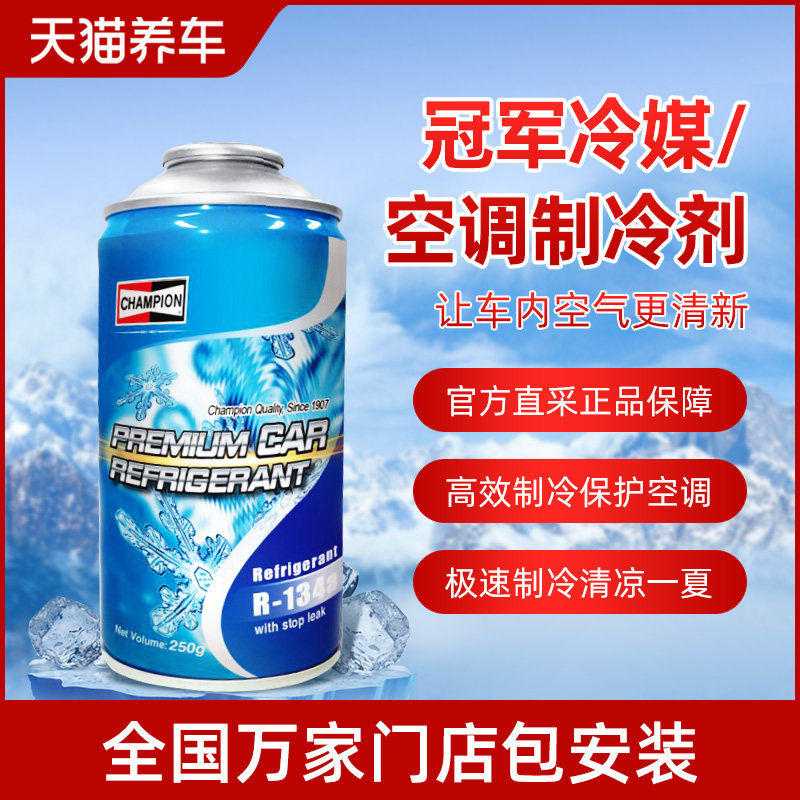 冠军汽车空调制冷剂r134a雪种冷媒降温无氟利昂制冷剂单瓶装