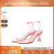 Stuart Weitzman/SW LUCITE SCULPTURAL 75 透明异形跟一字带凉鞋