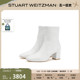 Stuart Weitzman/SW CARESSA 春季方头中筒靴粗跟圆头瘦瘦靴女