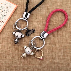 汽车钥匙扣男女 情侣钥匙挂件 韩国编织钥匙链 可爱创意生日礼物