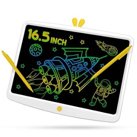 LCD Writing Tablet for Kids 16.5 Inch Colorful Screen Doo