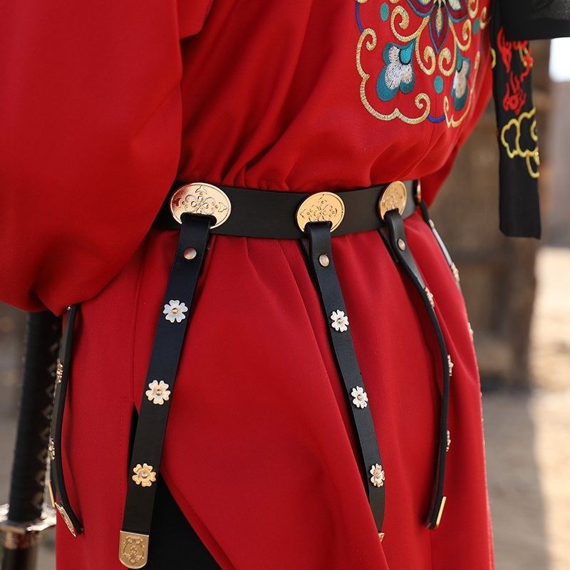 如梦霓裳汉服男女配饰蹀躞【熠廷】圆领袍飞鱼服配饰腰带腰饰