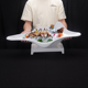 酒店三文鱼海鲜刺身大号干冰盘商用冰镇龙虾摆盘餐厅海螺造型拼盘