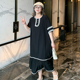 媛子家大码女装2025夏季新款遮肉显瘦减龄黑色连衣裙胖mm宽松长裙