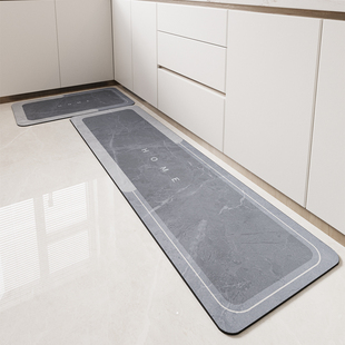 厨房地垫门口硅藻泥吸水防滑防油可擦免洗耐脏长条沥水脚垫子l型