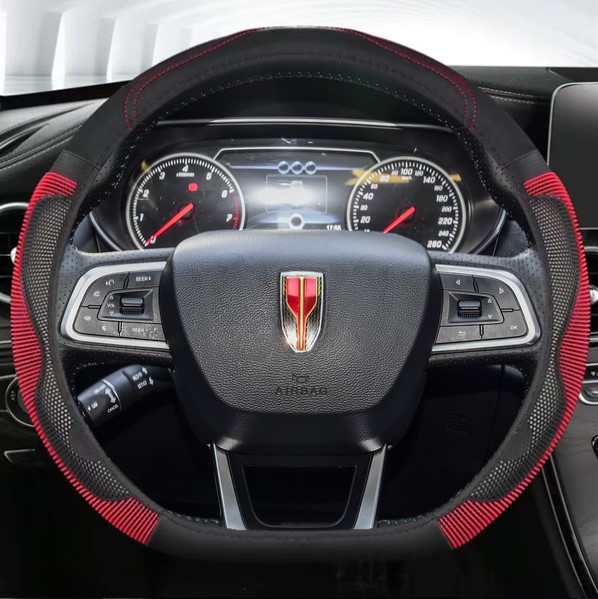 红旗h5方向盘套hs5汽车内饰改装专用配件装饰用品免手缝把套夏