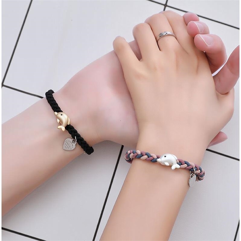 情侣小皮筋定制刻字一对送男女朋友手环网红闺蜜编制手链学生头绳