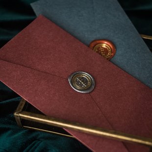 单拍不发货 定制火漆印复古信封 限购3张 莉莉周手写贺卡