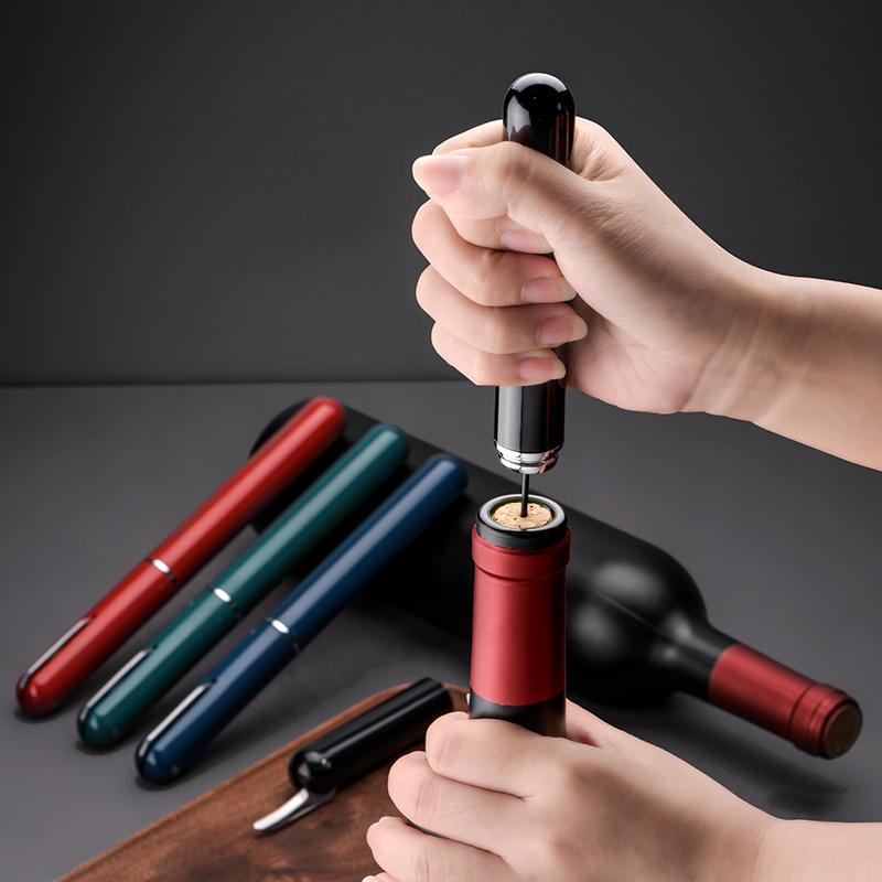 笔型气压式红酒开瓶器创意针式打气款