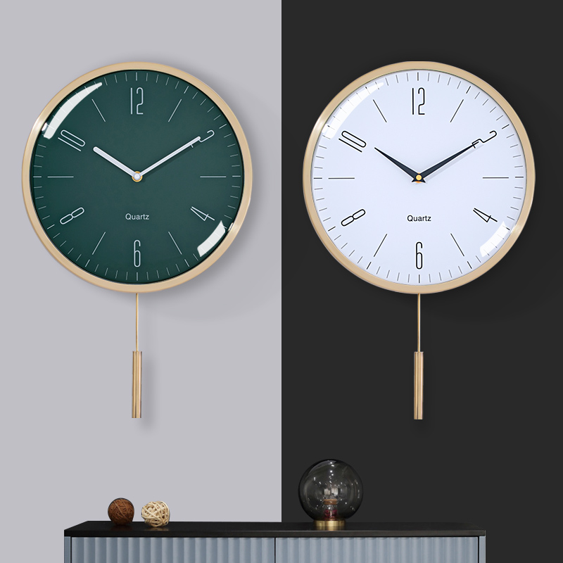 高端北欧轻奢客厅挂钟创意家用现代简约大气钟表时尚个性挂墙时钟