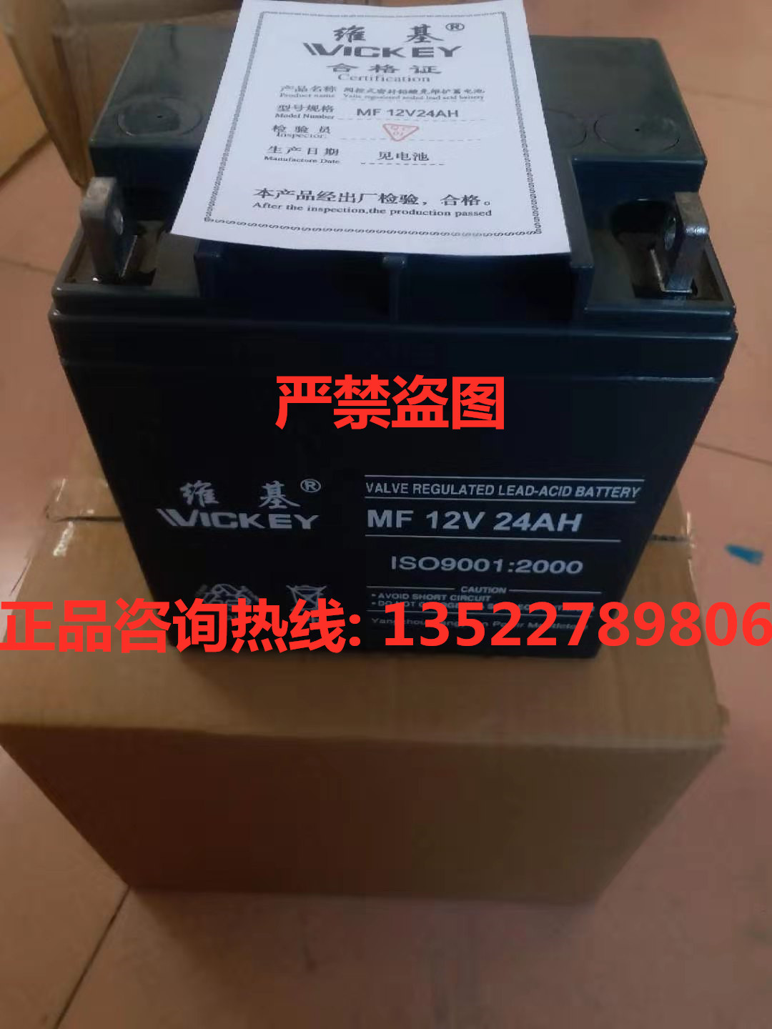 维基蓄电池MF12V24AH 免维护/UPS电源/直流屏专用蓄电池 全新质保