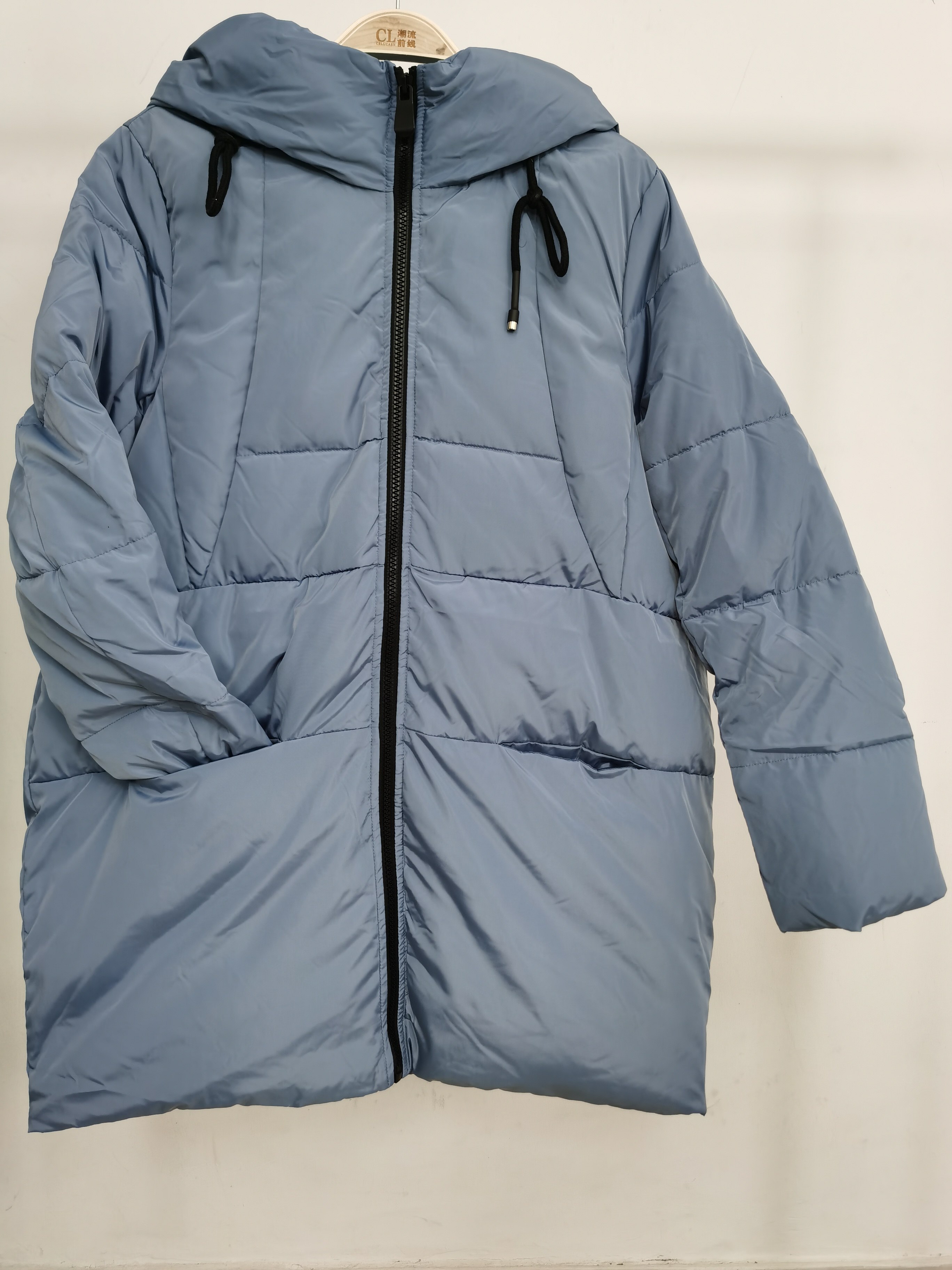 热销潮流前线棉衣女_女中长款(仿)羽绒棉服优惠券