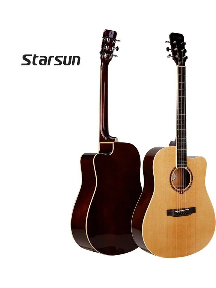 特价星辰吉他dg220_星辰吉他dg220c民谣木吉他初学者学生女男入门4041