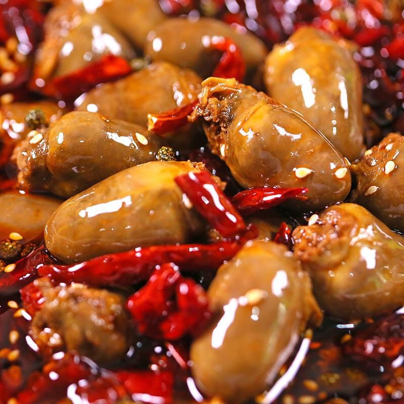 定制现做爆炒麻辣鸭心89.8元一锅鲜鸭心600克为一锅