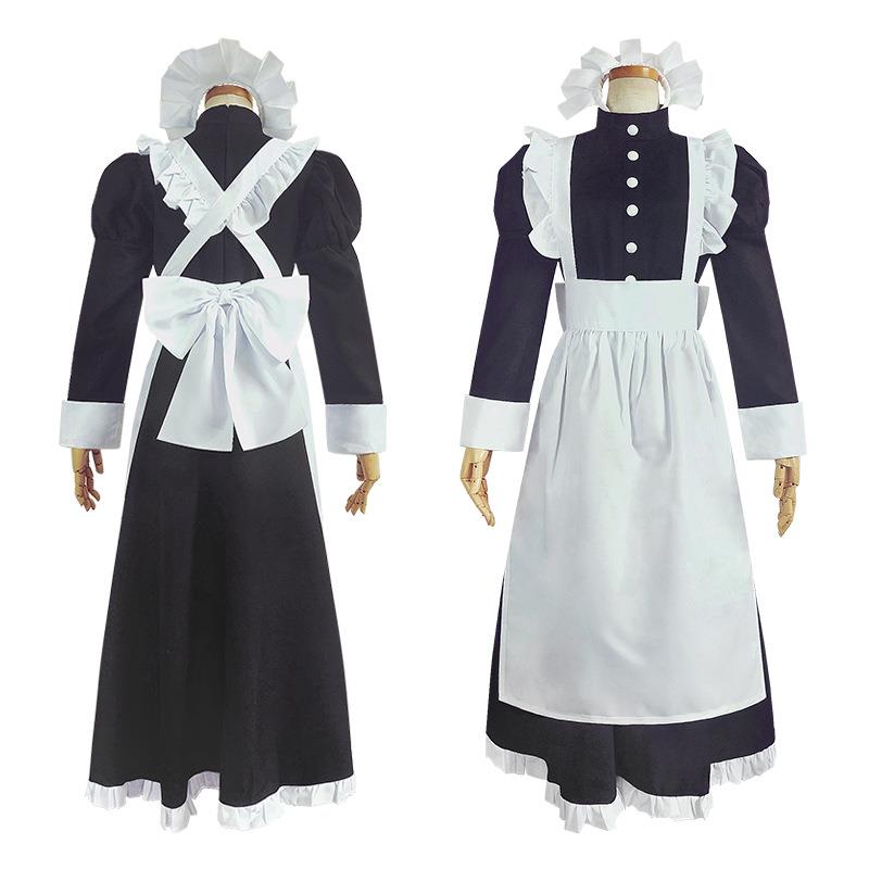 黑白女仆cos装 英国风珍珠线长款咖啡厅女仆装cosplay服装|ruв категории Женская одежда, костюм/национальная одежда/театр костюм, национальная одежда/этап погрузки - от Buy2taobao.com для оказания профессиональной услуги покупки агента Taobao