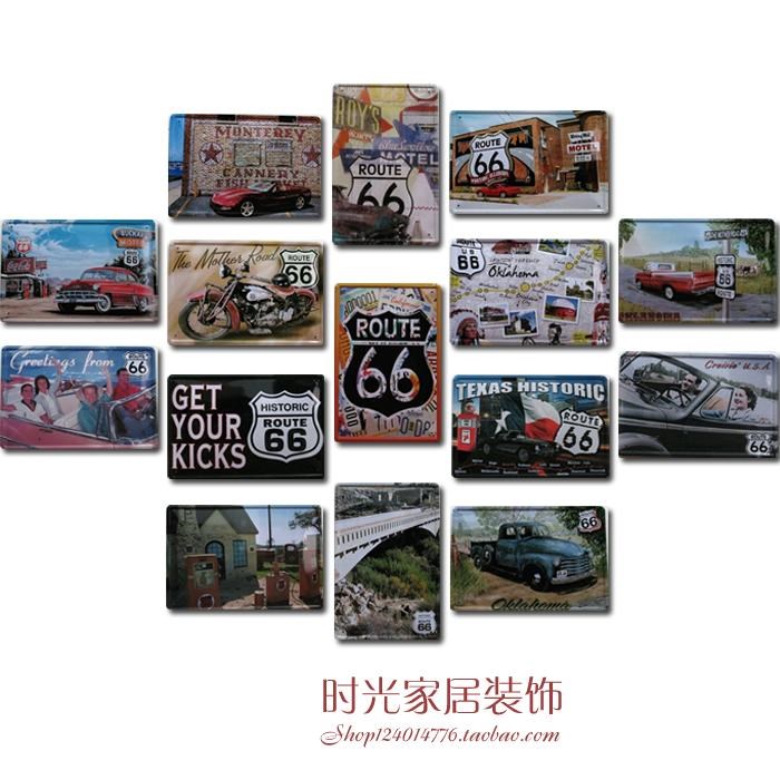66号公路欧式 美式装饰美国地图铁皮挂画系列咖啡厅墙饰 酒吧画在类目 家居饰品, 壁饰中 - 来自Buy2taobao.com提供专业的淘宝代购服务