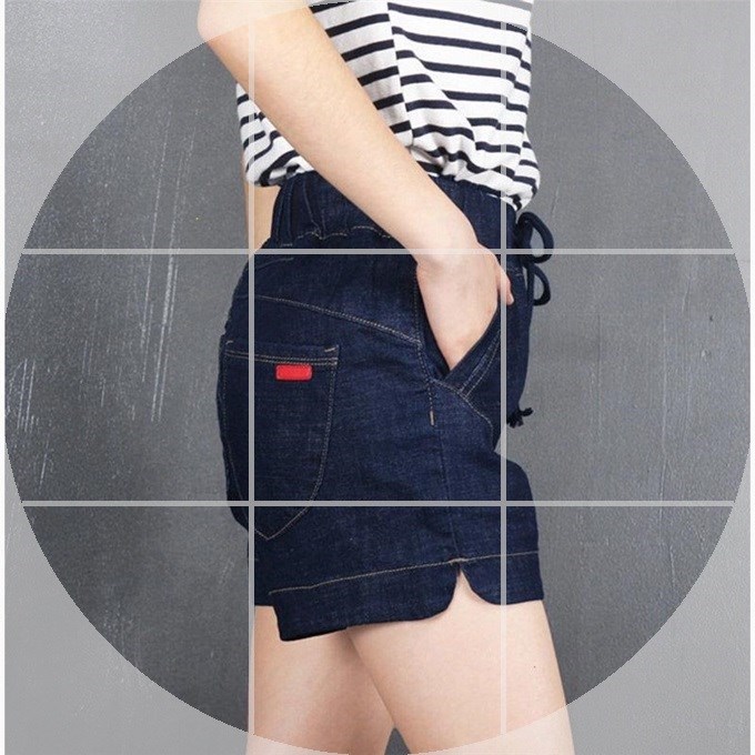 牛仔短裤女2019夏宽松百搭高腰阔腿裤学生弹力大码松紧腰热裤女|ruв категории Женская одежда, джинсы - от Buy2taobao.com для оказания профессиональной услуги покупки агента Taobao